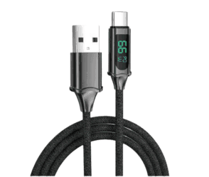 Cable de Carga Rápida 66W Tipo C con Visor Digital x 1m - CP01-20-016