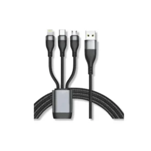 Cable 3 en 1: USB 3.0 a Micro USB + Tipo C + Lightning x 1.20m - CP01-20-022