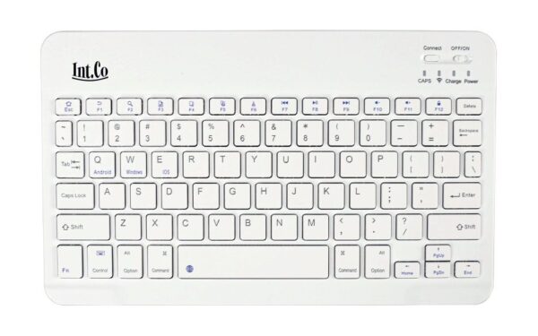Teclado Inalámbrico Bluetooth - Portable - Slim - Recargable -RDK-904-W