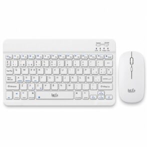 Teclado y Mouse Inalámbrico Bluetooth - Portable y Recargable - RDKM-906-W