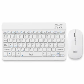 Teclado y Mouse Inalámbrico Bluetooth - Portable y Recargable - RDKM-906-W