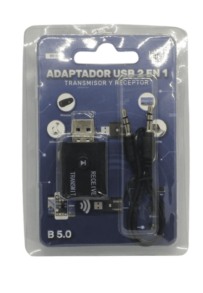 Adaptador Bluetooth 5.0 Doble Función - Emisor y Receptor - WI-06 - Image 2