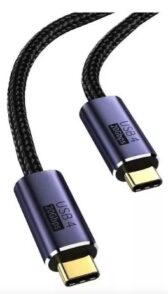 Cable USB 3.2 Thunderbolt 3 Gen 2x2 Tipo C Mallado x 1m - CP01-20-019