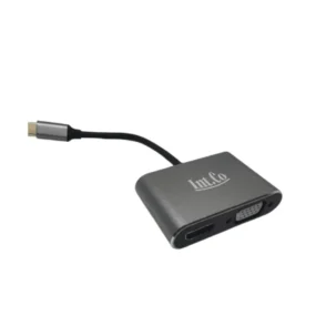 HUB Adaptador Tipo C a HDMI y VGA - KQ-008