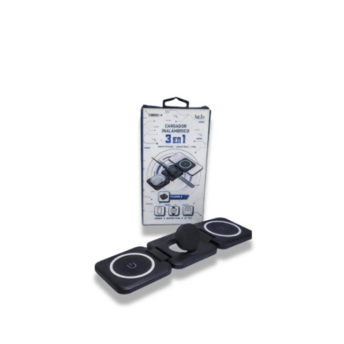 Cargador Inalámbrico Rápido 3 en 1 - Plegable - W3-1