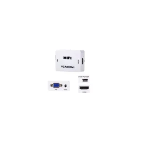 Adaptador VGA a HDMI con Entrada de Audio y Fuente - 09-031B