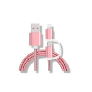 Cable Dual USB a MicroUSB y Lightning - 09-084B