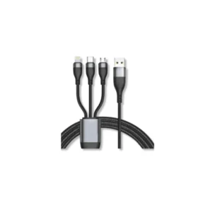 Cable 3 en 1: USB 3.0 a Micro USB + Tipo C + Lightning x 1.20m - CP01-20-022