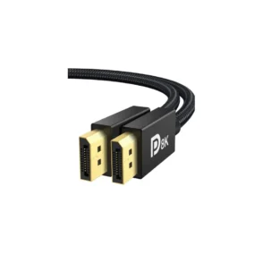 Cable DisplayPort 1.4 8K 60Hz – 1 metro – Terminales doradas – 06-08K-1M