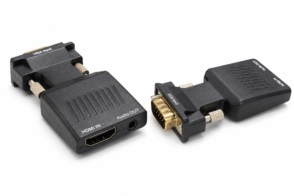 Adaptador HDMI H a VGA + Audio 3.5 mm H 09-031